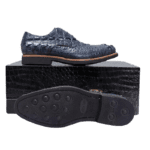 Blue Crocodile Skin Oxford Shoes-alt7