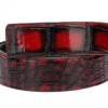 Handpainted Crocodile Skin Belt