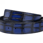 Handpainted Crocodile Skin Belt