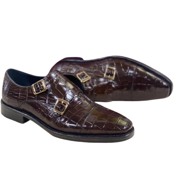 Crocodile Skin Oxford Shoes