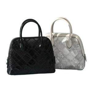 Crocodile Skin Patchwork Handbag