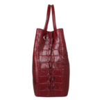 crocodile skin shoulder bag