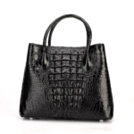 crocodile skin shoulder bag