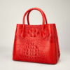 crocodile skin shoulder bag