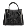 crocodile skin shoulder bag