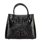 crocodile skin shoulder bag