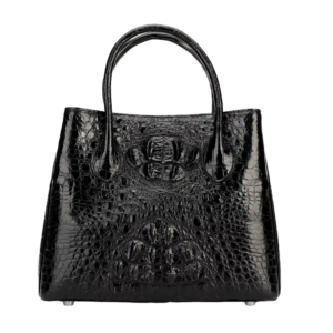 crocodile skin shoulder bag