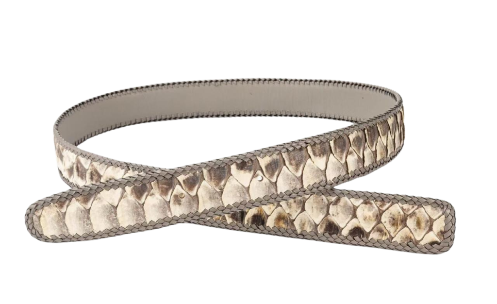 Python Skin Belt Without Buckle