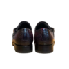 Burgundy Crocodile Skin Double Monk Strap Shoes
