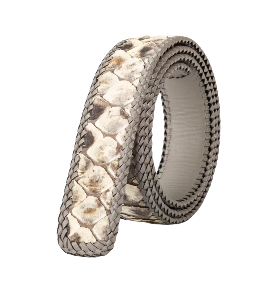 Python Skin Belt Without Buckle