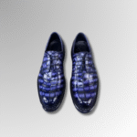 Hand-Painted Crocodile Skin Oxford Shoes