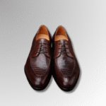Lizard Skin Lace-Up Shoes
