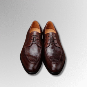 Lizard Skin Lace-Up Shoes