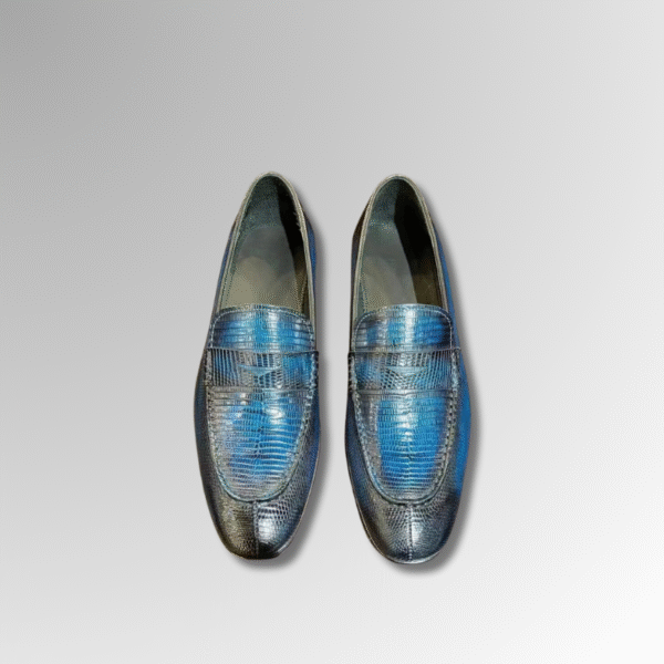 Colorful Lizard Skin Loafers