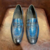 lizard skin colorful loafers