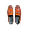 lizard skin colorful loafers