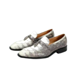 lizard skin loafers with tassels