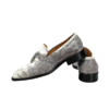 lizard skin loafers with tassels