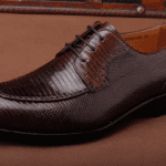 Lizard Skin Shoes With Lace-up