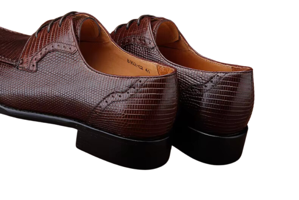 Lizard Skin Shoes With Lace-up