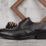 Lizard Skin Shoes With Lace-up