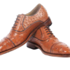 Ostich Skin Lace-up Shoes