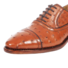 Ostich Skin Lace-up Shoes