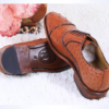 Ostich Skin Lace-up Shoes