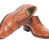 Ostich Skin Lace-up Shoes