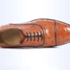 Ostich Skin Lace-up Shoes