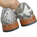 Python Snake Skin Lace-up Shoes