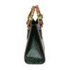Python Snake Skin Top-Handle Handbag