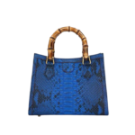 Python Snake Skin Top-Handle Handbag