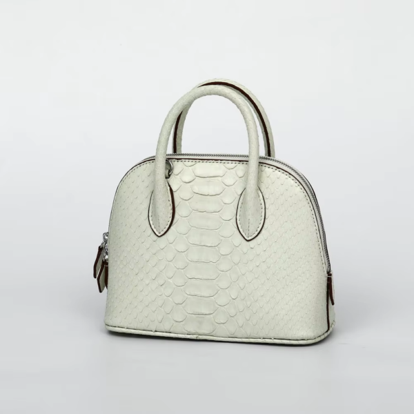 Python Skin Shell Handbag