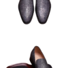 Black Stingray Skin Loafers