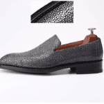 Black Stingray Skin Loafers-alt9