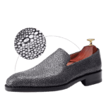 Black Stingray Skin Loafers-alt7