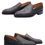 Black Stingray Skin Loafers-alt6