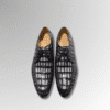 Hand-Painted Crocodile Skin Oxford Dress Shoes