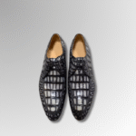 Hand-Painted Crocodile Skin Oxford Dress Shoes