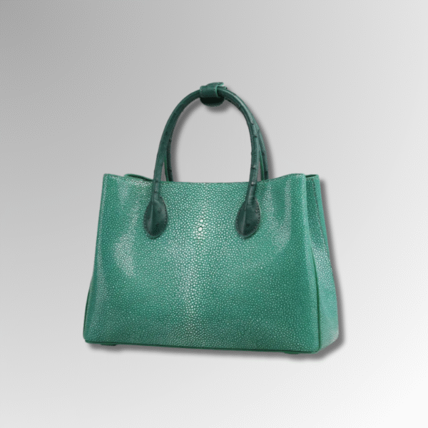Snake Skin Square Handbag
