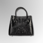 crocodile skin shoulder bag