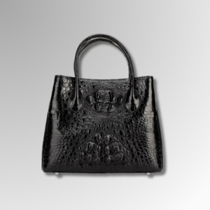 crocodile skin shoulder bag