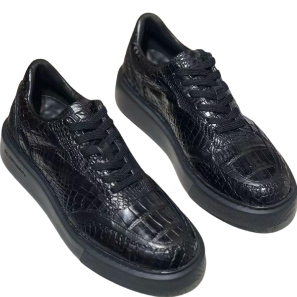 Crocodile Skin Sneakers