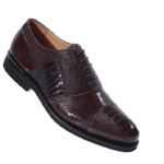 Ostrich Skin Classic Lace-Up Dress Shoes
