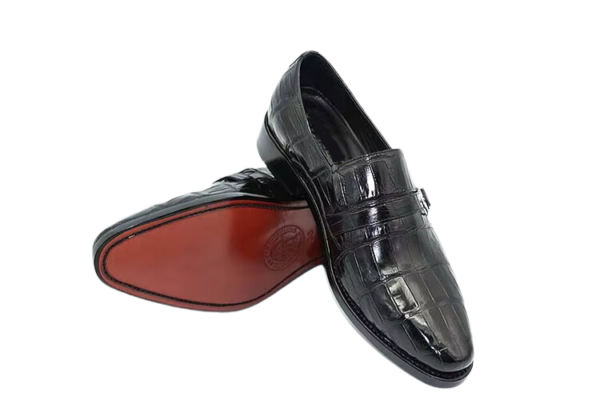 Crocodile Skin Formal Loafers