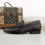 Ostrich Skin Loafers