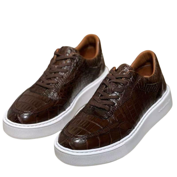 Crocodile Skin Sneakers