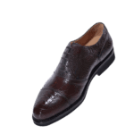 Ostrich Skin Classic Lace-Up Dress Shoes