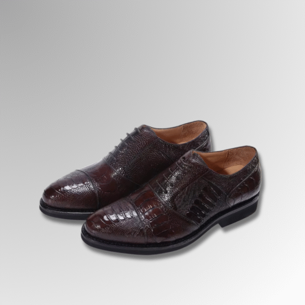 Ostrich Classic Lace-Up Dress Shoes
